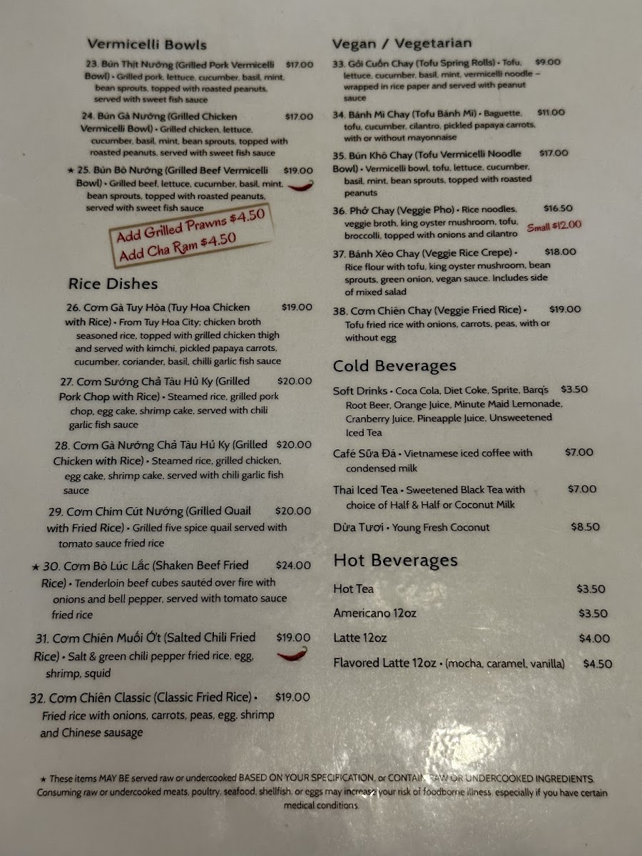 La Cà Bar Menu - Image 6